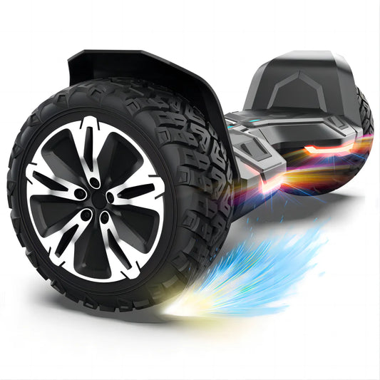 All Terrain Hoverboard With Bluetooth Speakers LED Lights UL2272 Certified