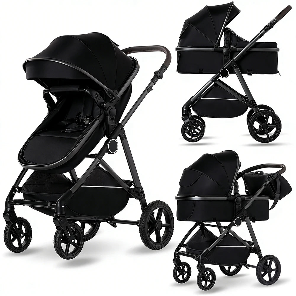 B.childhood 2 In 1 Baby Stroller High Landscape Pushchair Foldable