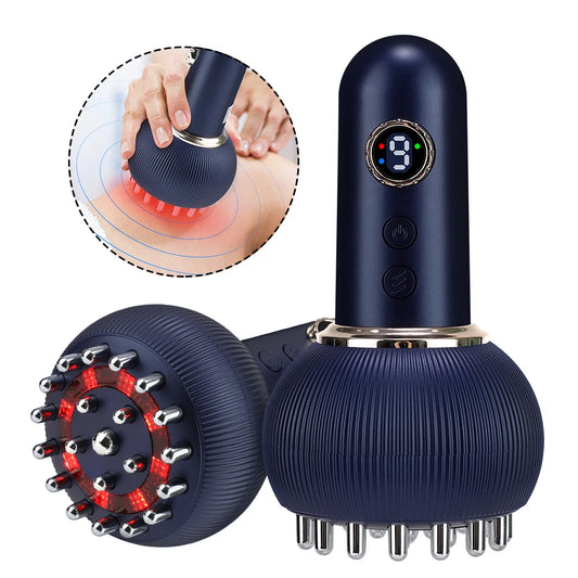 Hailicare Electric Meridian Body Massage Brush Lymphatic Drainage Microcurrent