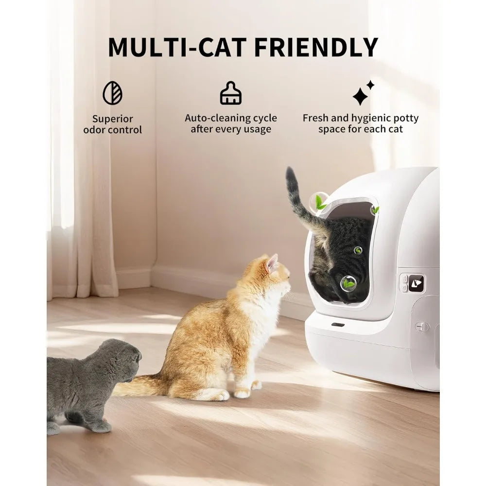 PuraMax 2 Automatic Self Cleaning Cat Litter Box With Safety Sensors