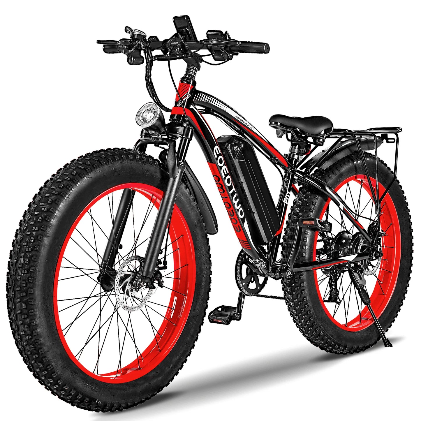 EOEOTWO 1500W Fat Tire Electric Bike 34MPH All Terrain EBike 48V