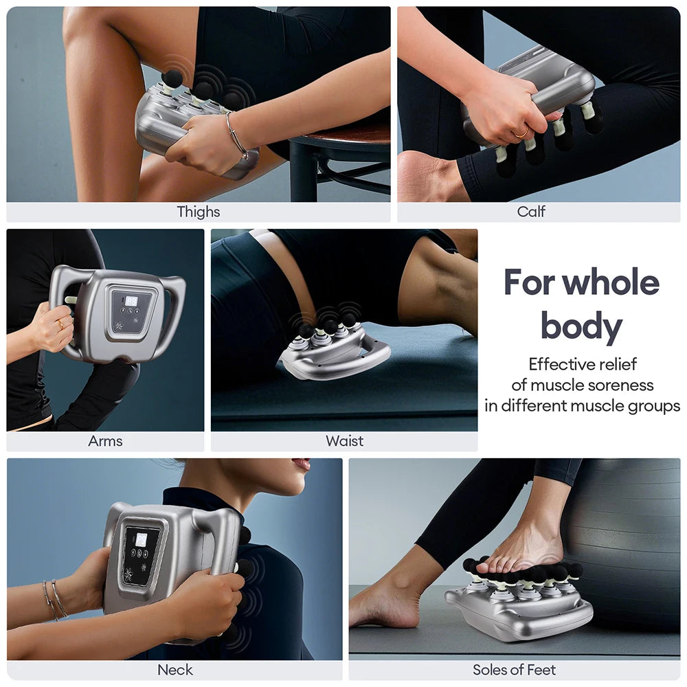 Foreverlily 24 Head Fascia Gun 9 Modes Body Massage Gun