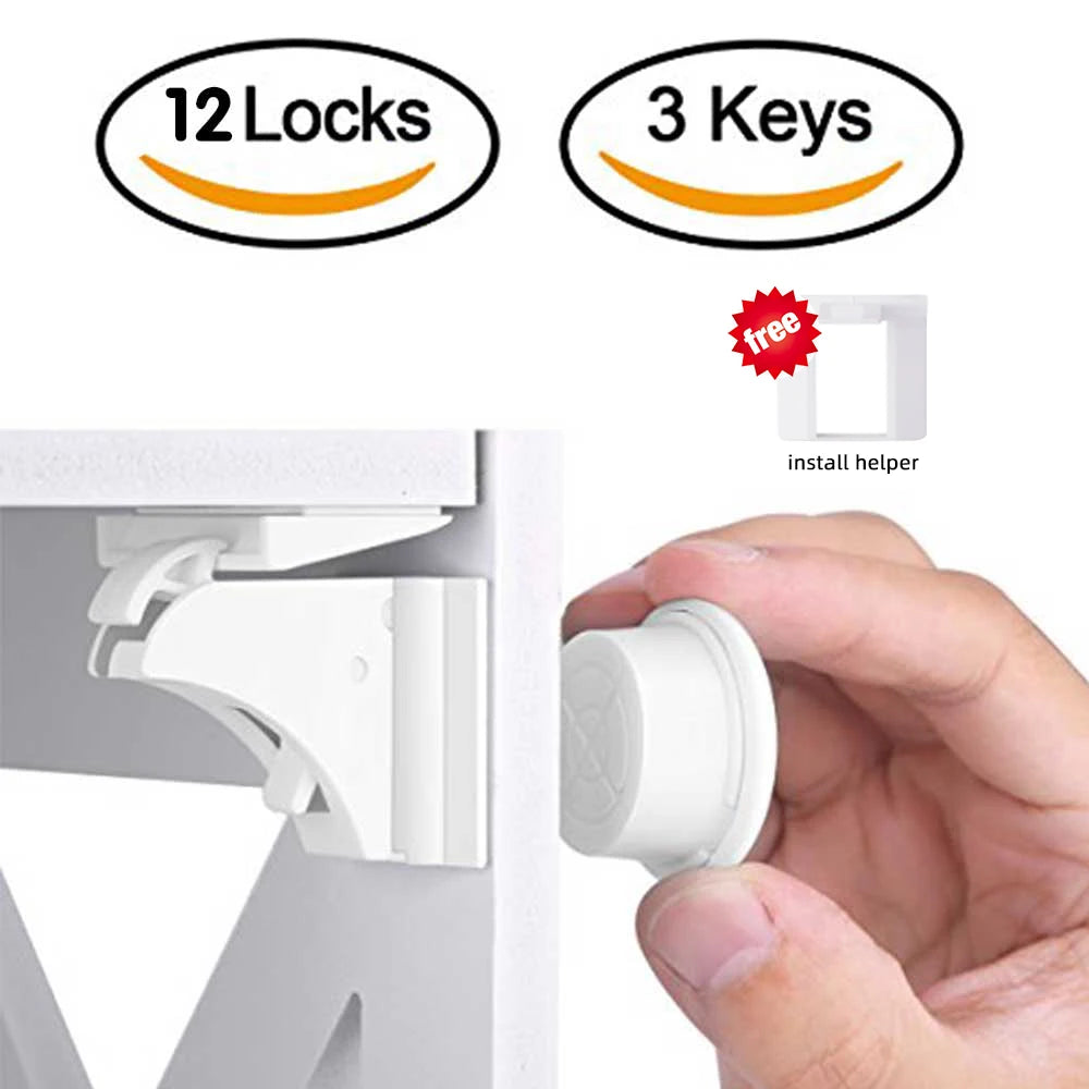 DHDH Magnetic Child Safety Lock for Cabinets and Drawers