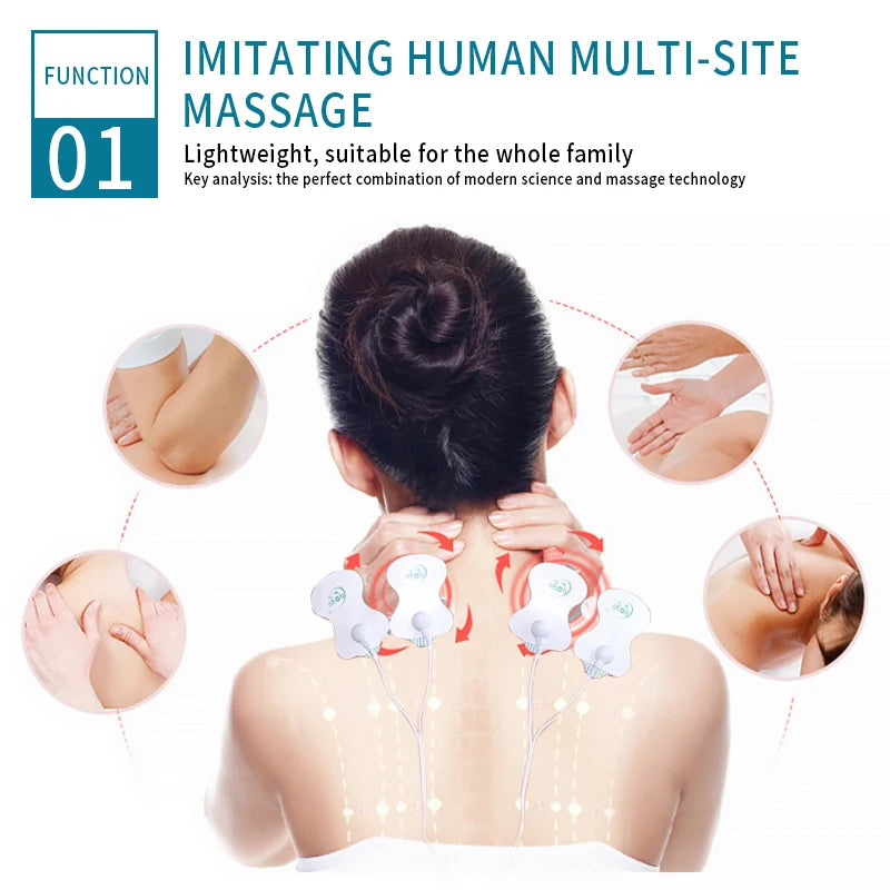 Tens Machine Physiotherapy Electronic Pulse Muscle Stimulator For Pain Relief