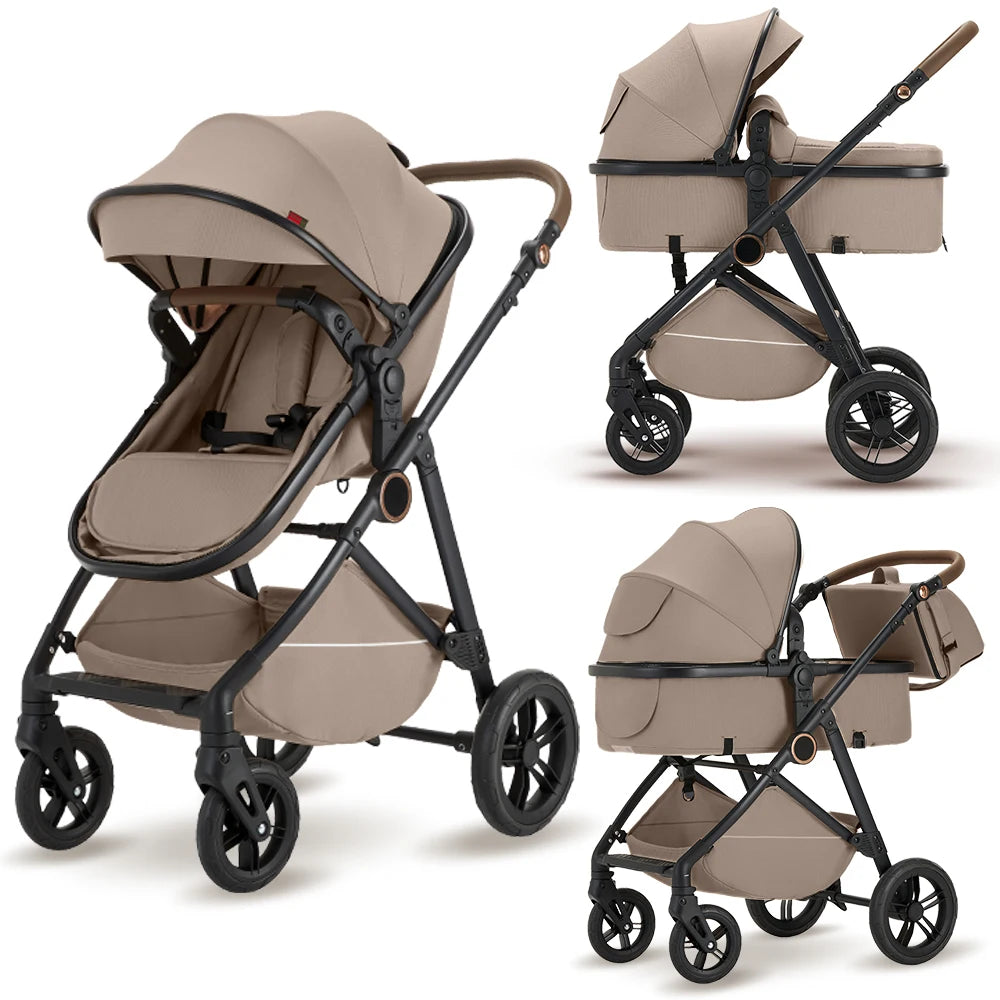 B.childhood 2 In 1 Baby Stroller High Landscape Pushchair Foldable