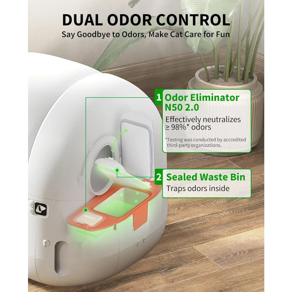 PuraMax 2 Automatic Self Cleaning Cat Litter Box With Safety Sensors